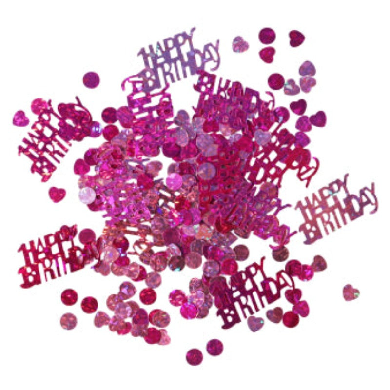 Skab en sprudlende feststemning med vores Girls Happy Birthday folie-konfetti