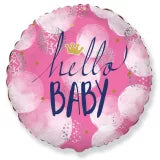 Hellp baby lyserød folieballon