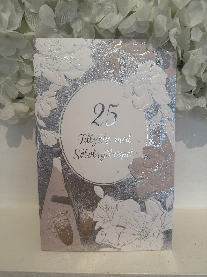 25 år Maxikort tillykke med sølvbrylluppet
