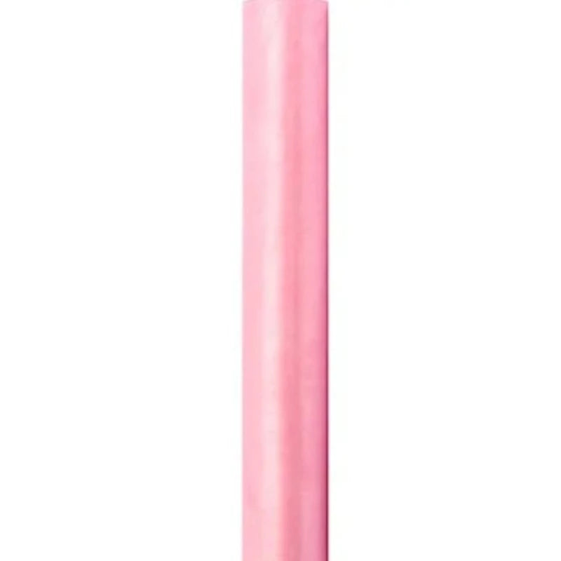 Organza Bordløber/stofrulle  i lyserød 0.36 x 9 m