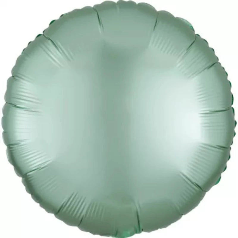 Mintgrøn silke folieballon 43 cm