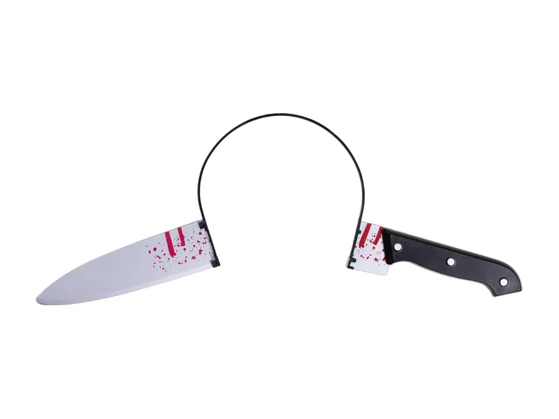 Halloween hårbøjle med kniv