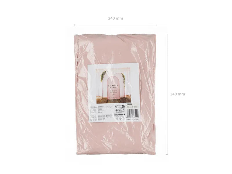 Dusty pink backdrop cover 150 x 80 cm i emballage
