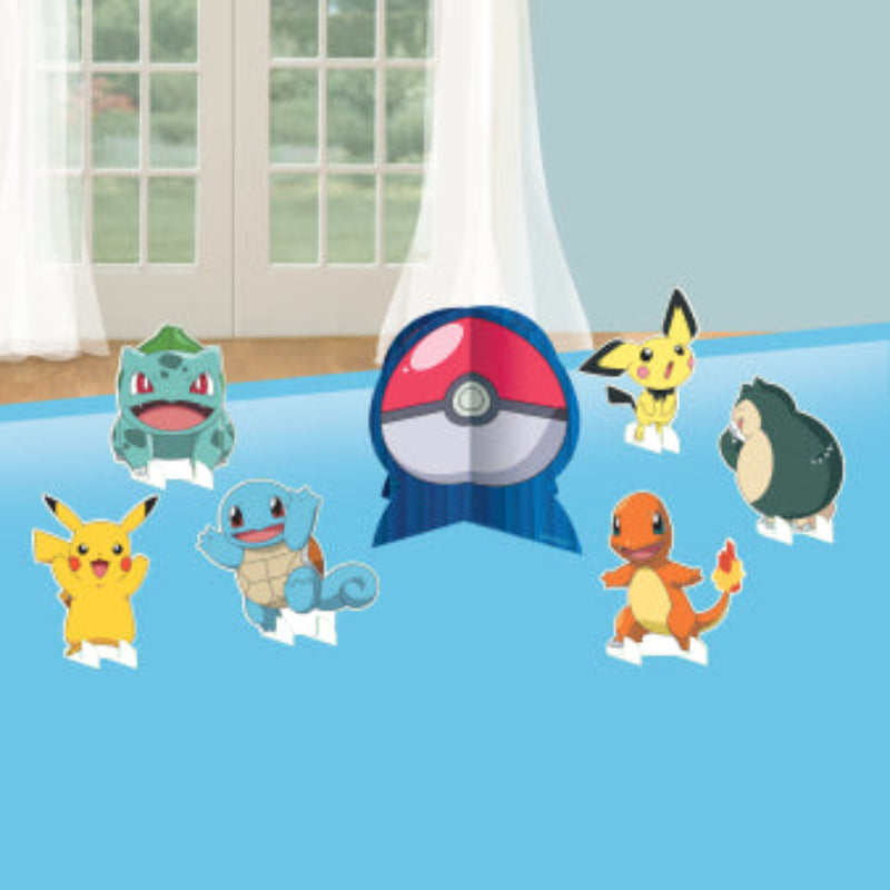 Skab et magisk Pokémon-univers på festbordet med dette dekorationssæt med 7 papfigurer. Perfekt til børnefødselsdag og tema­fester.