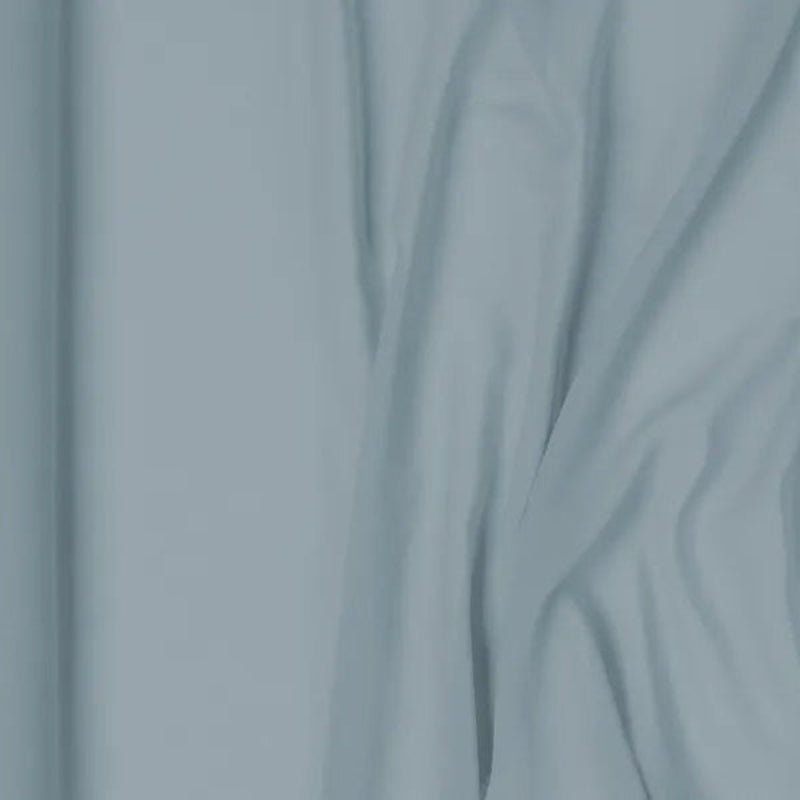Elegant chiffon bordløber i Misty Blue – 48 cm x 5 m