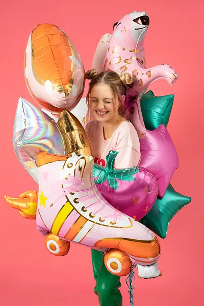Folieballon Rulleskøjte, 74x51cm, Mix - Tilføj Sjov og Farve til Din Fest