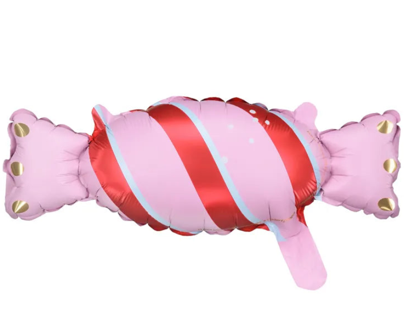 Søde folieballoner formet som slik i mixfarver. 5 stk., pustes op med luft og måler ca. 33 x 12 cm. Perfekte til fest og ballonbuer.