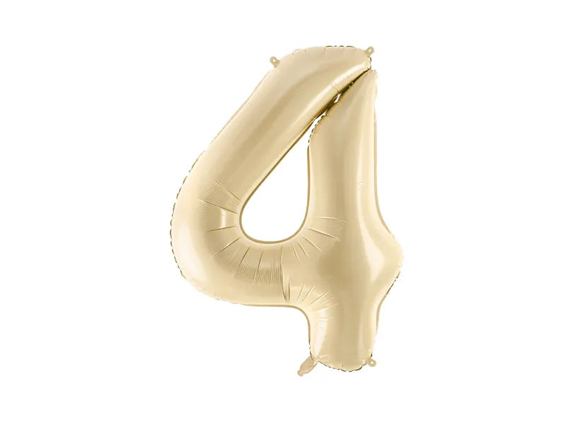 Folie tal ballon beige nr. 0,1,2,3,4,5,6,7,8,9/ 72 cm