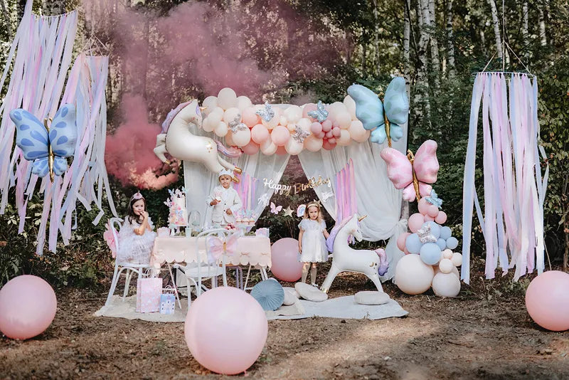 Sommerfugl folie ballon Lyserød