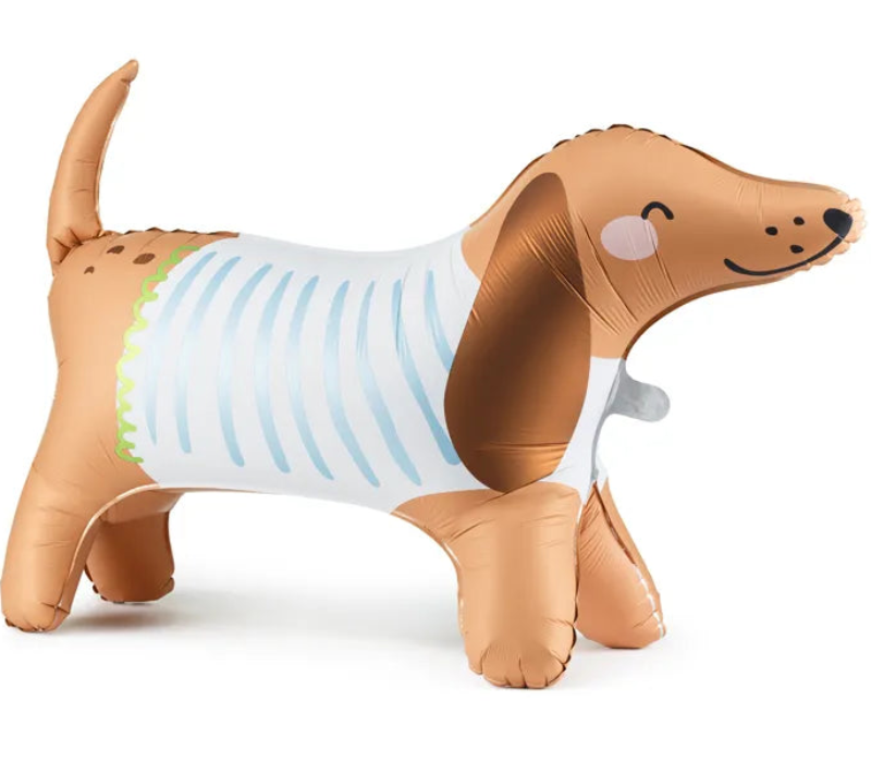 Stående folieballon – Dachshund 89 x 58 cm
Sød stående folieballon i hundedesign med mat finish. Oppustes med luft. Inkl. sugerør og Dog Owner’s Card. Perfekt til børnefester og hundetemaer.