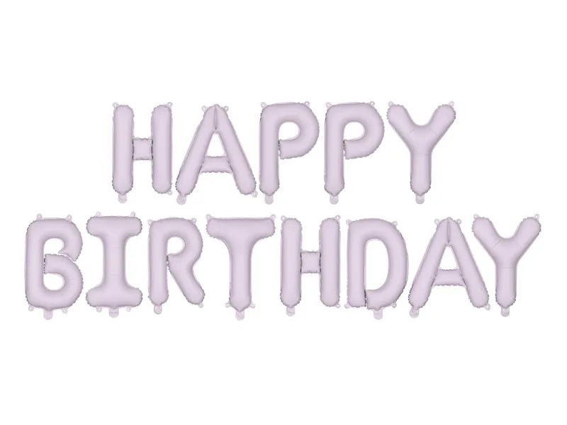 Lilla Happy Birhtday Balloner