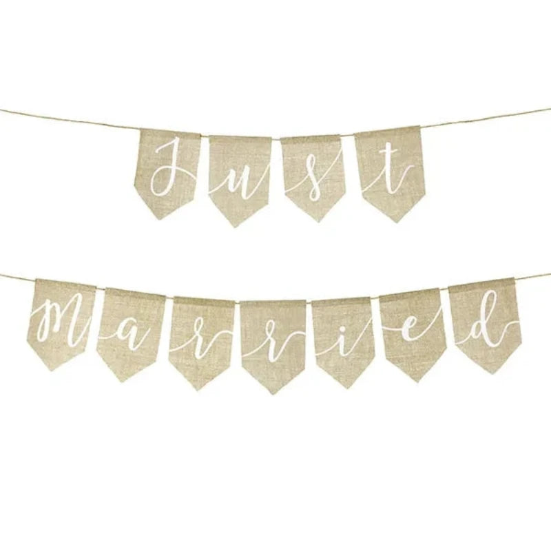 Just marrived banner  jute 