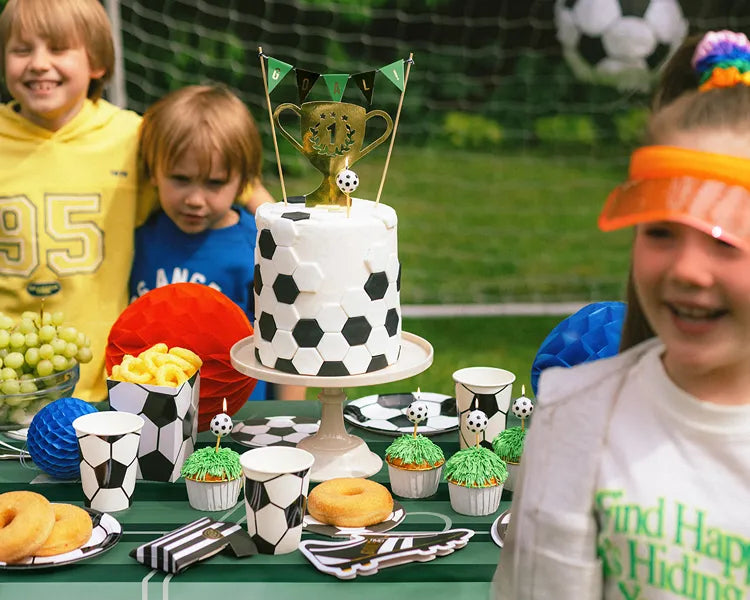 Fodbold cupcake toppers 12 stk.