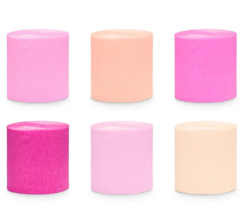 Crepepapir i peach og rosa – perfekt til elegant fest

Smukt crepepapir i peach og rosa nuancer. Sæt med 6 ruller á 10 meter. Perfekt til guirlander, backdrop og romantisk festpynt. ✨