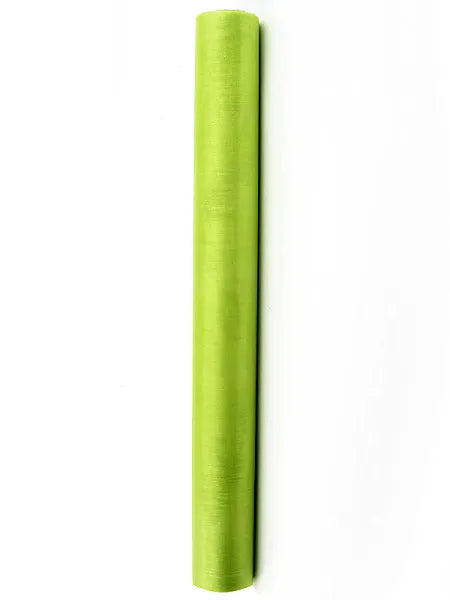Organza Bordløber/stofrulle  i lysegrøn 0.36 x 9 m