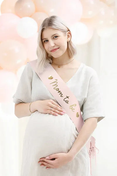 Mom to Be skråbånd lyserød