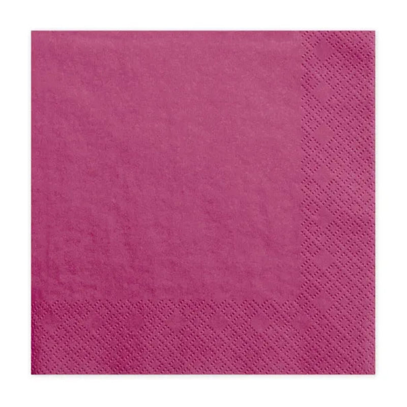 mørk pink servietter