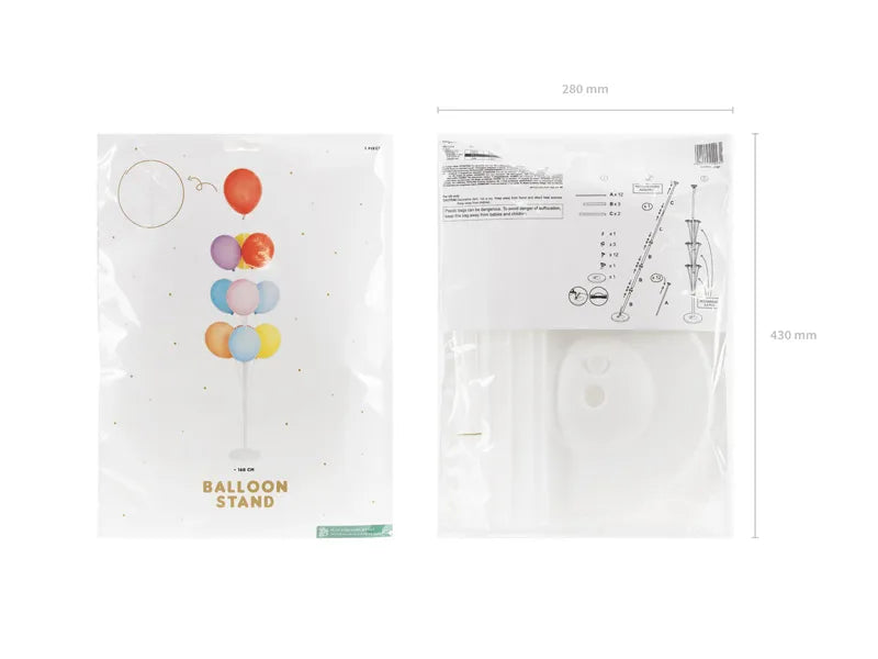 Ballonstativ til 13 balloner – 160 cm