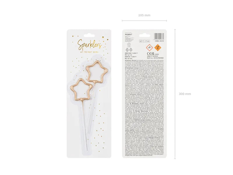 Stjernekastere – Guld Stjerneform, 16,5 cm