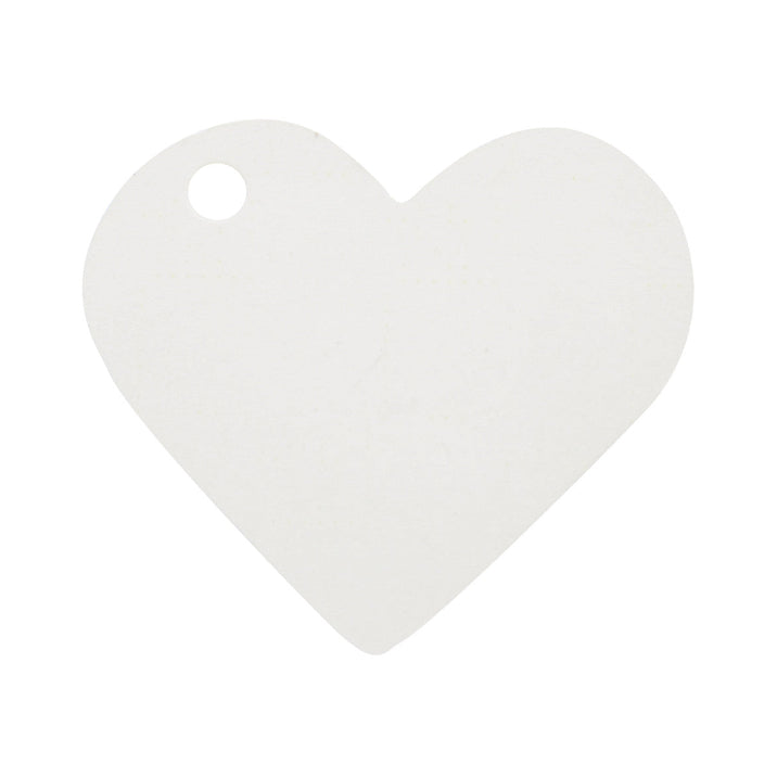 Smukke hvide bordkort formet som hjerter – 10 stk. Perfekte til bryllup og fest. Skab en elegant og personlig borddækning med fine detaljer. ✨