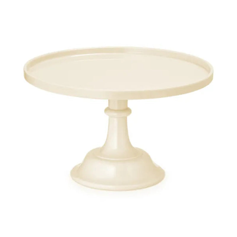 Kagefad på fod i beige – Ø24 x H14,5 cm. Elegant servering af kager og søde sager til festlige lejligheder.