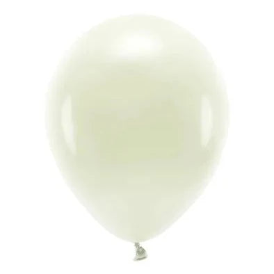 cremefarvede balloner pastelm 30 cm eco/bionedbrydelige