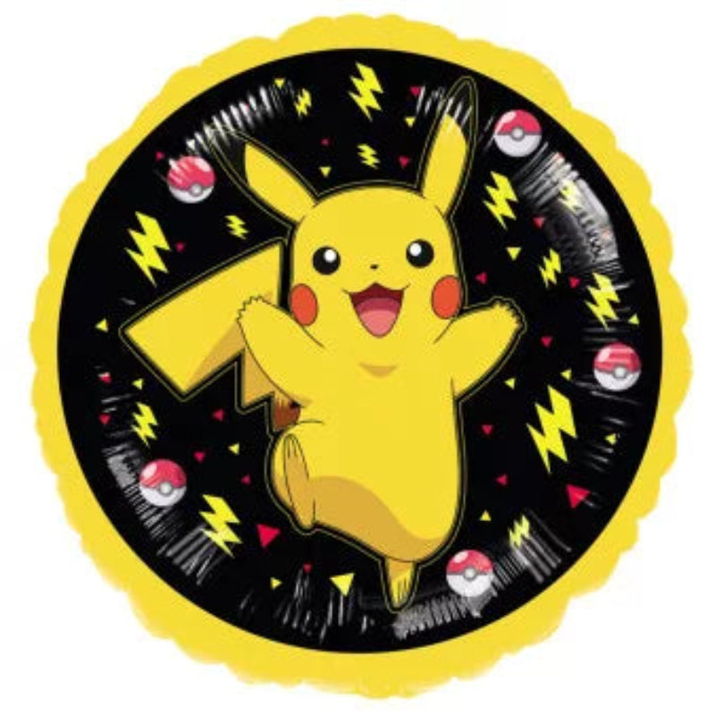 Skab en magisk Pokémon-fest med denne Pokémon folieballon! Med et farverigt design featuring de ikoniske Pokémon-figurer er denne ballon et perfekt valg til fødselsdage og temafester. Ballonen måler 43 cm og kan fyldes med både helium og luft.  