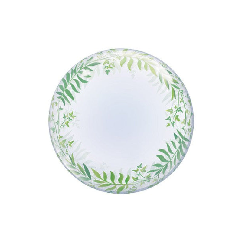 🌿 Elegant Greenery Bubble Ballon – 61 cm fra Qualatex
Eksklusiv gennemsigtig ballon med grønne detaljer. Allergivenlig, selvforseglende og perfekt til bryllupper og elegante fester.