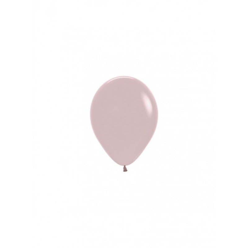 5"/12 cm mini balloner i Pasteldusk rose