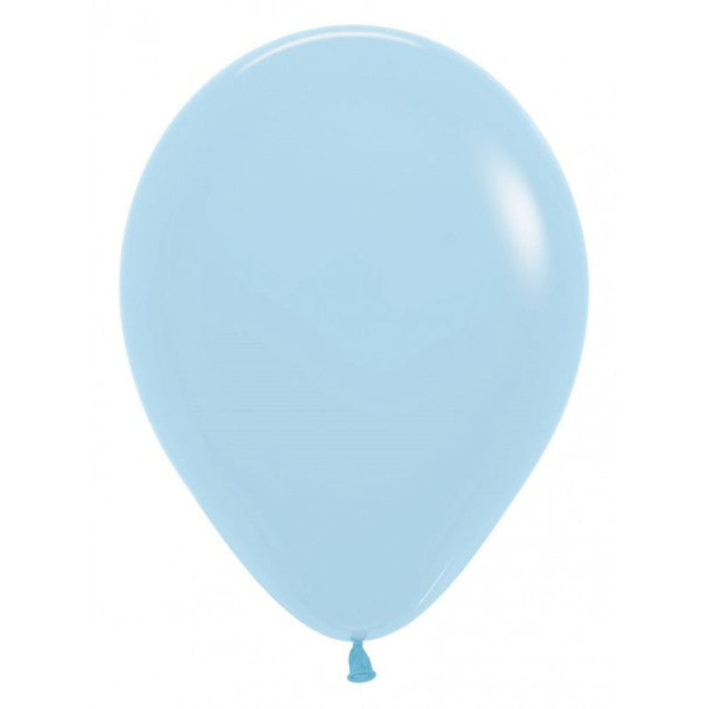 Pastel Matte Blue balloner 12" – lyseblå Sempertex latexballoner
Lyseblå balloner i støvet pastelblå fra Sempertex. 12" latexballoner i 100% naturlatex – ideelle til babyshower, dåb og fødselsdag. Til luft og helium.