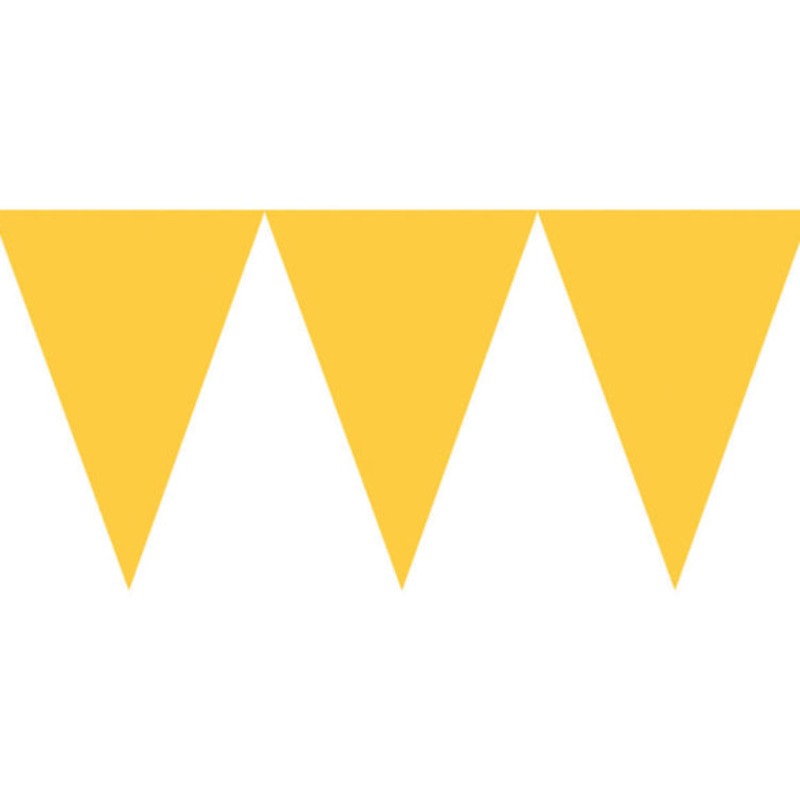 Flagrække i gul