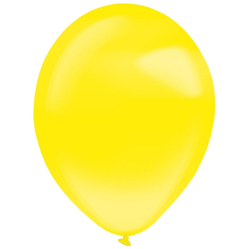 Krystal gule latex balloner 100 stk./12 cm Medier 1 af 1
