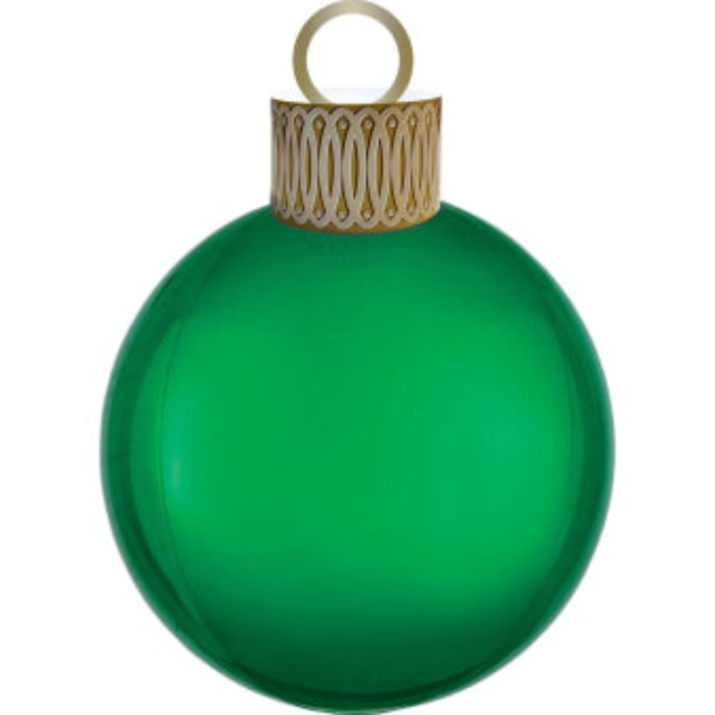 Julekugle ballon i grøn