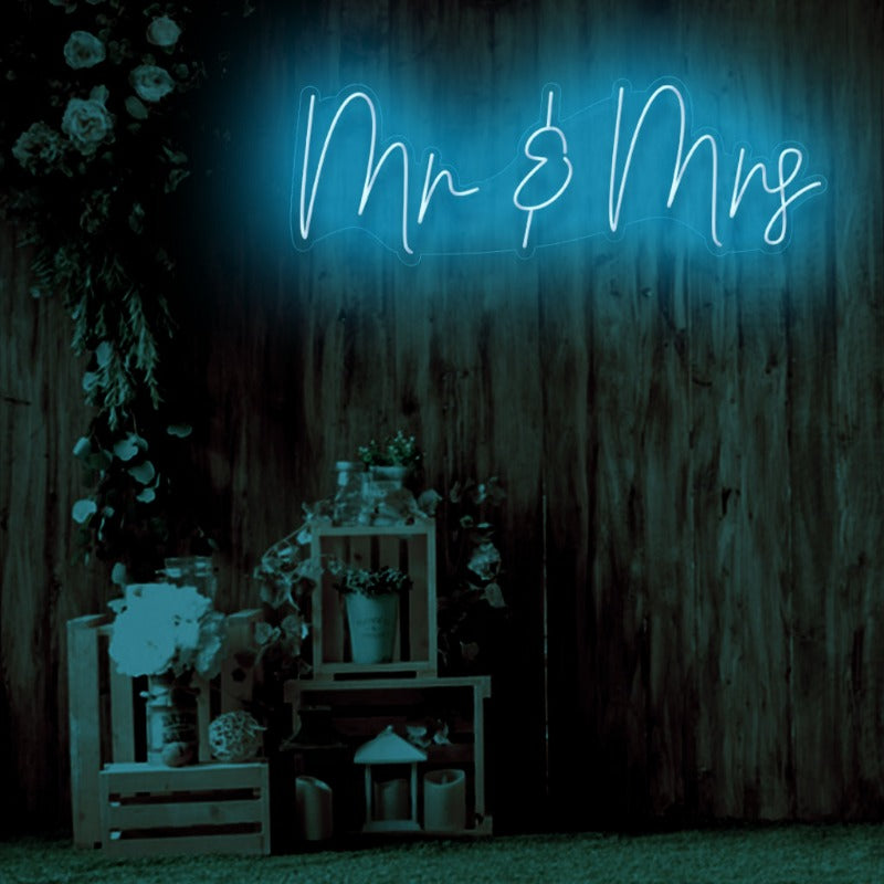 Mr & Mrs. LED Neon skilt