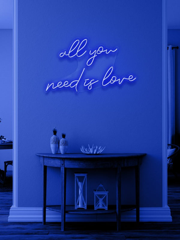 All You Need Is Love LED Neon skilt