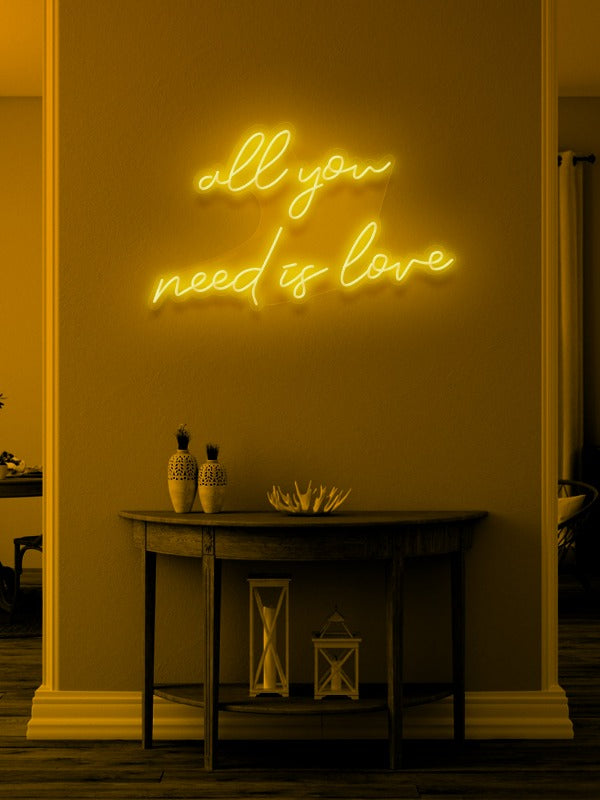 All You Need Is Love LED Neon skilt