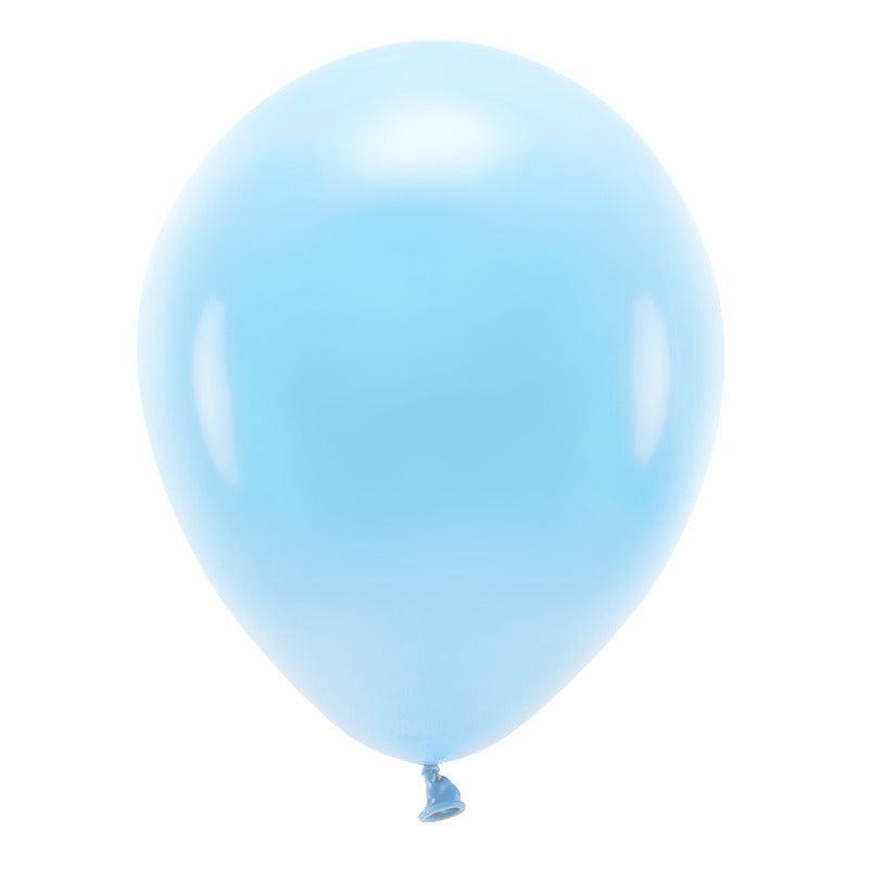 Pastelfarvede himmelblå balloner