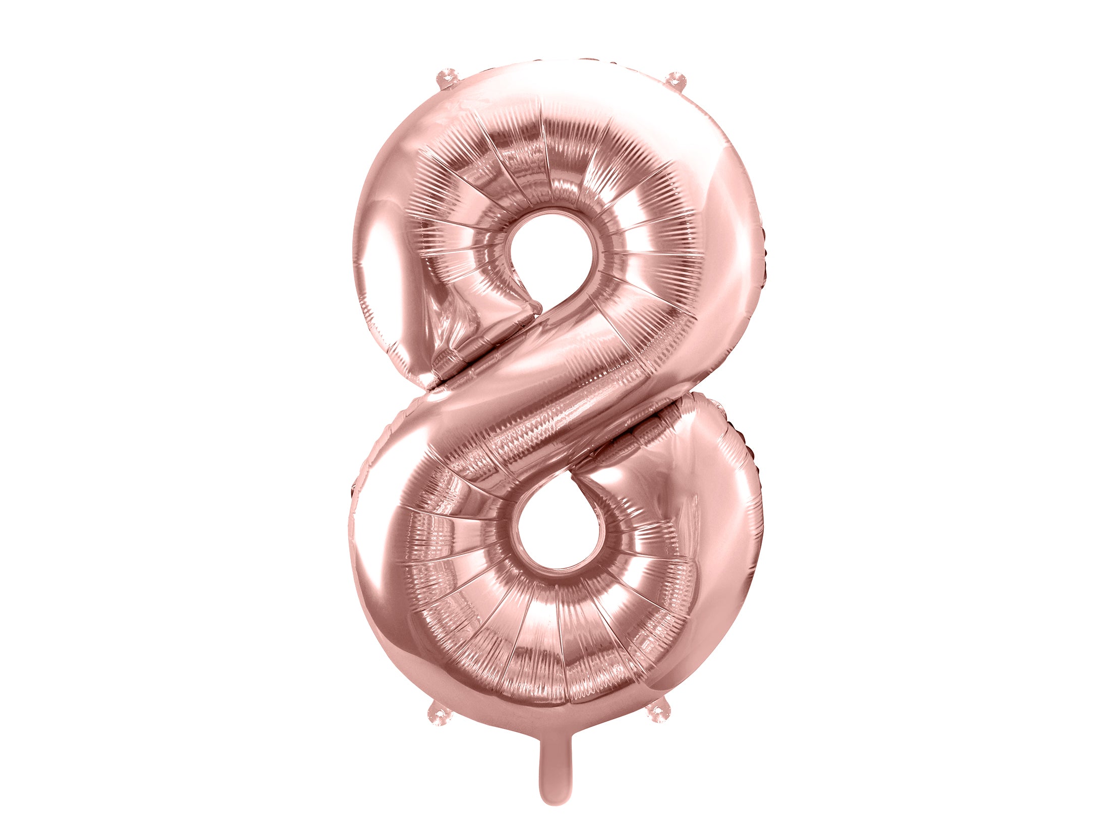Store folie Tal ballon i Rosa Guld 86 cm nr. 0-9