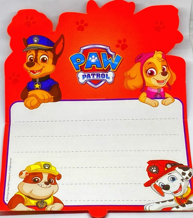 Paw Patrol Invitationer