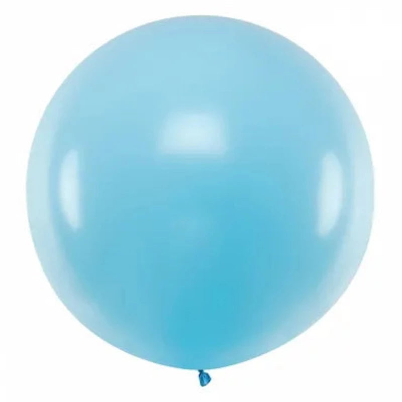 Kæmpe ballon i pastel Lyseblå 1 m