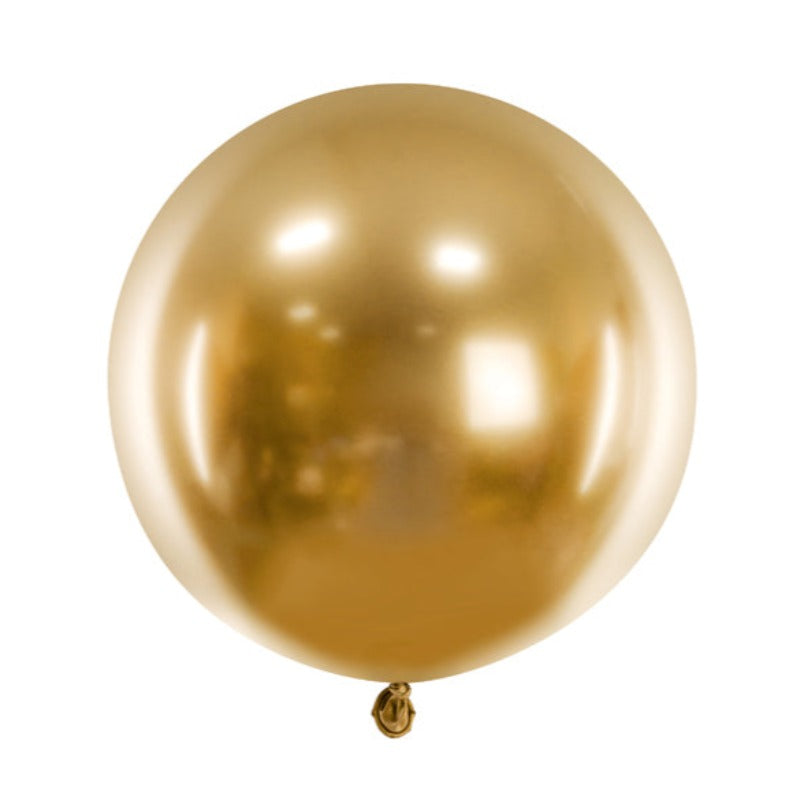 Kæmpe ballon i guld 60 cm