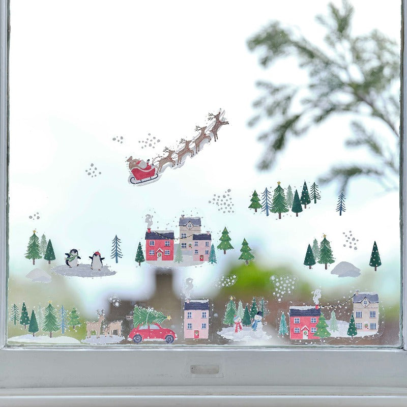 Jule vinduesklistermærker