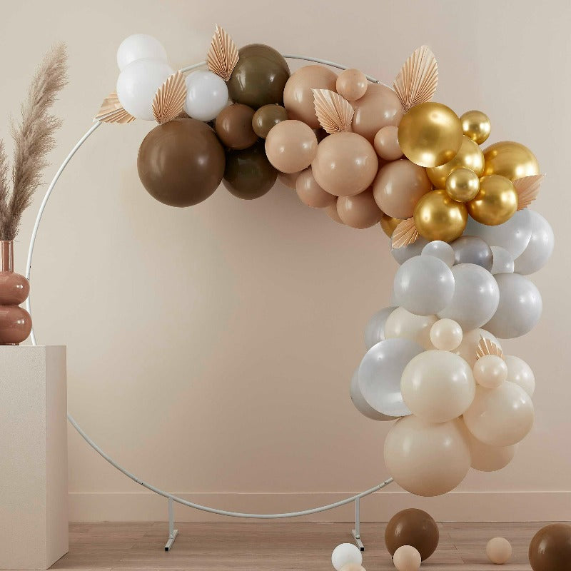 Ballon bue i brun, guld, grå, taupe & nude nuancer