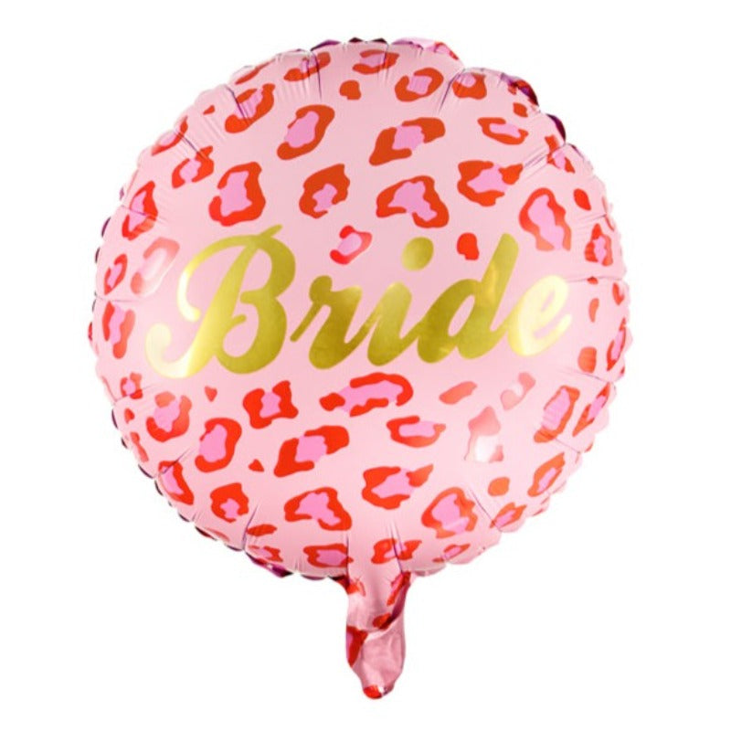 Bride folieballon med guldskrift 35 cm