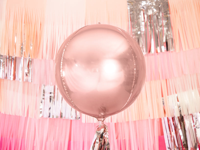 Rund folieballon i rose gold 40 cm