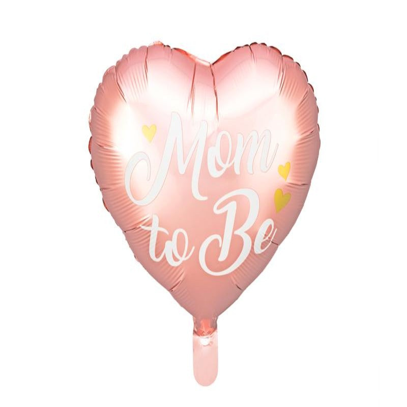 Mom to be hjerteballon i lyserød