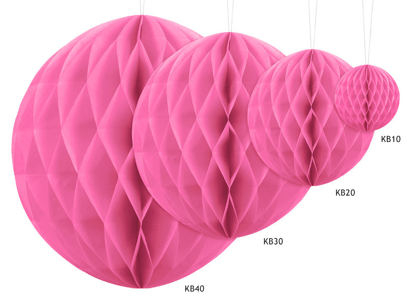 Honeycomb/Papirkugle pink, 30 cm