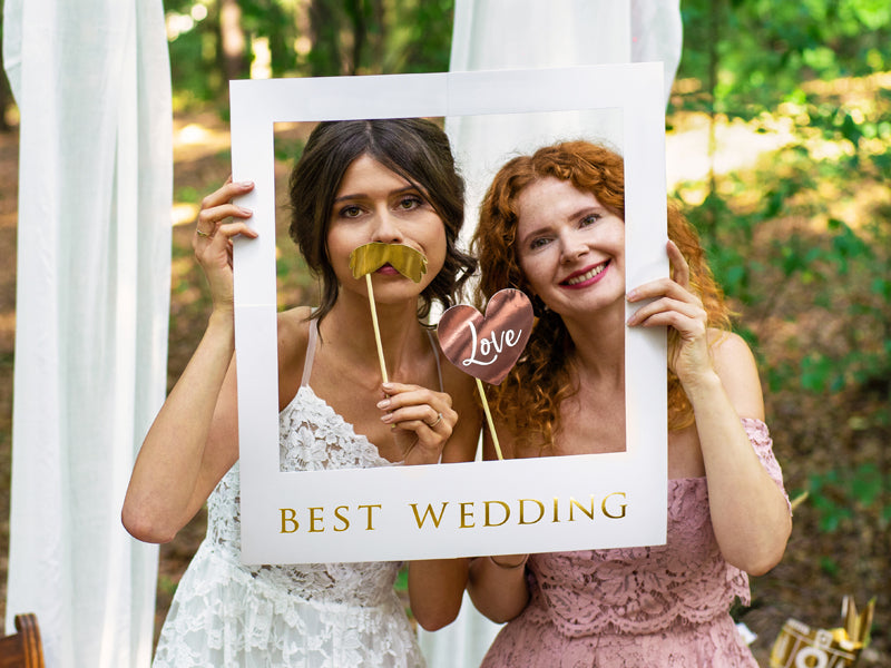Selfie photo frame kit - ramme, props & balloner