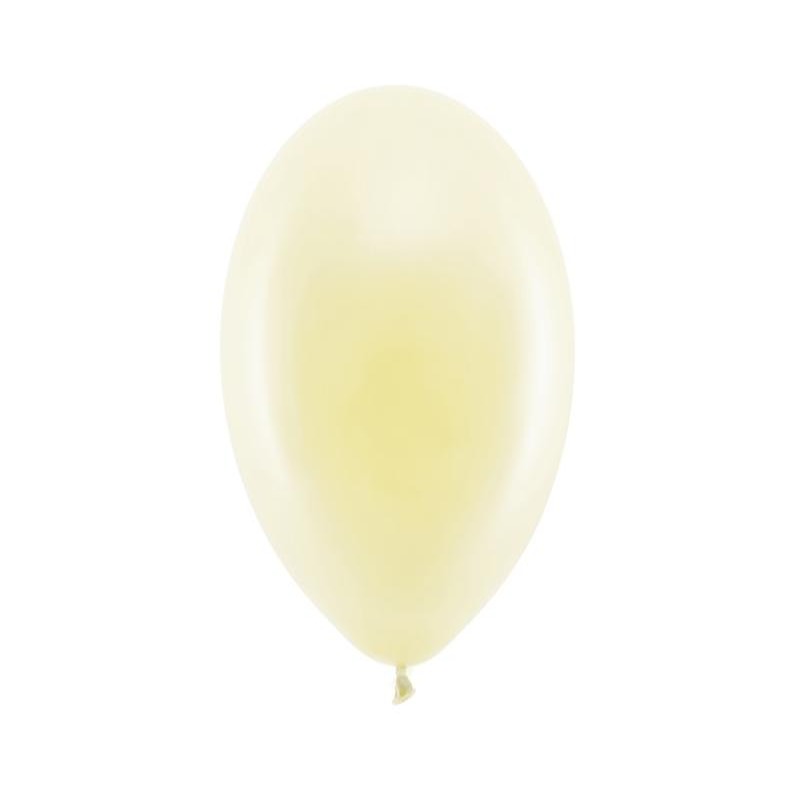 Regnbue balloner Pastel creme 23 cm, 10 stk.