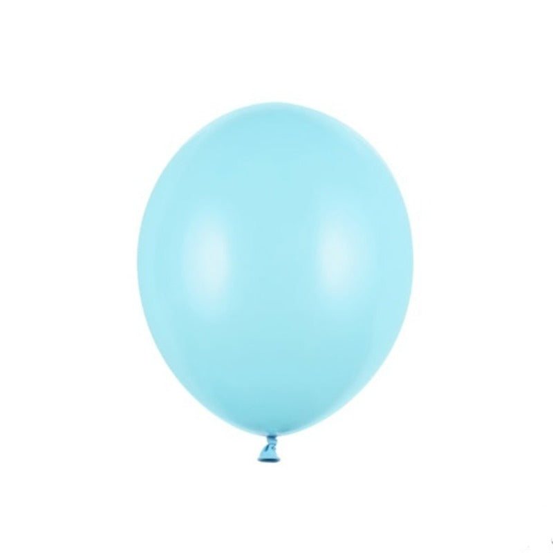 Små balloner i pastel lyseblå 12 cm